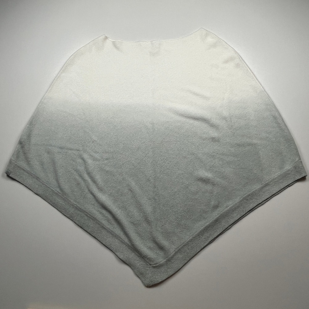 Barefoot Dreams CozyChic Ultra Lite Ombre Poncho Grey White BDWCU1966 OS Plus